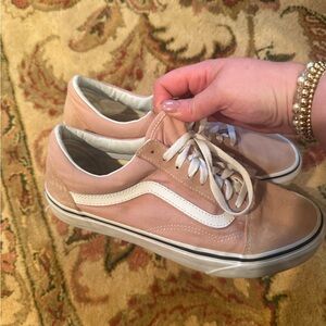 Vans Old Skool Women's Sneakers in Blush Pink and White